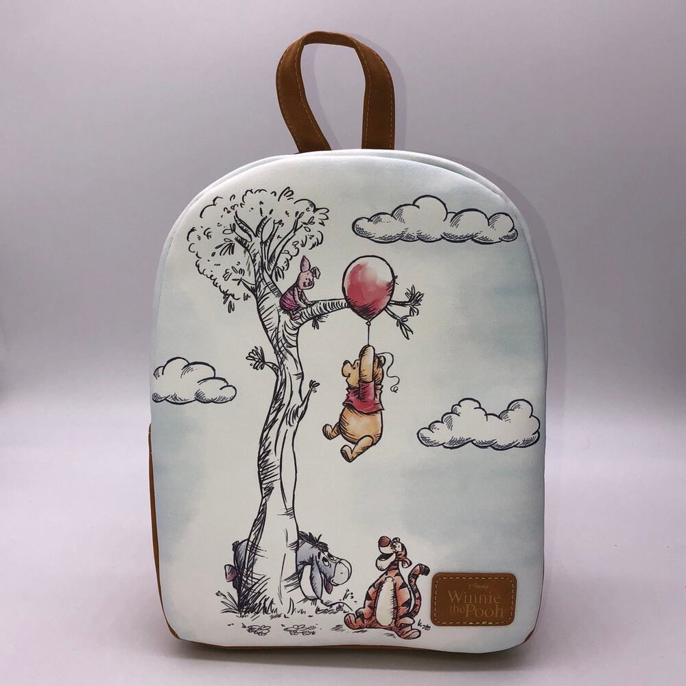 Disney Winnie The Pooh Balloon Doodle Mini Backpack Tigger Eeyore Piglet NEW